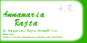 annamaria rajta business card